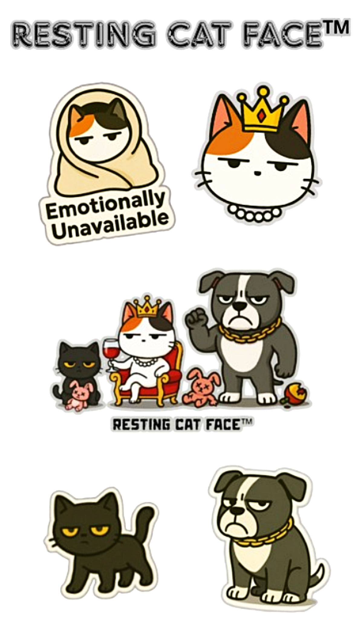 Resting Cat Face™ - Emotionally Unavailable Edition