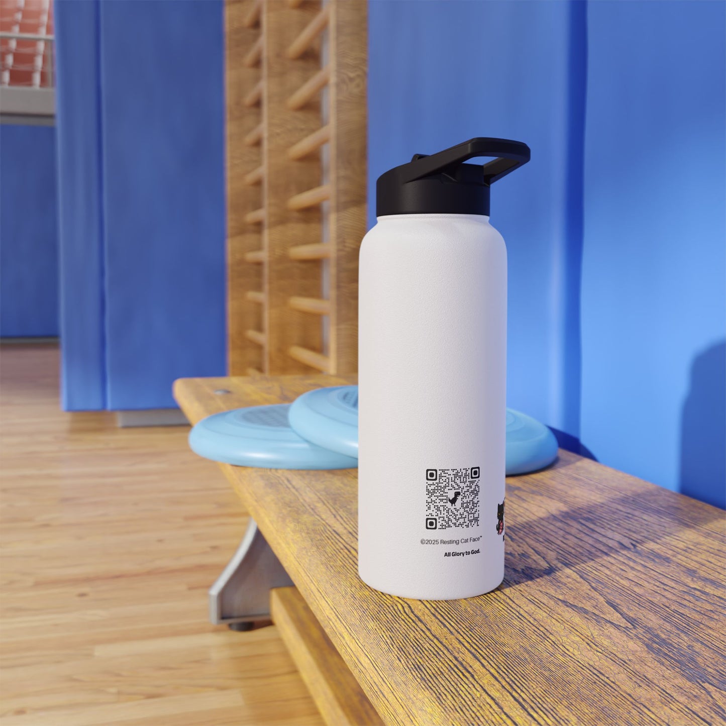 "NOT LISTENING" 32oz Insulated Tumbler | The Saint Snarky™ & Major Ruff™ Edition