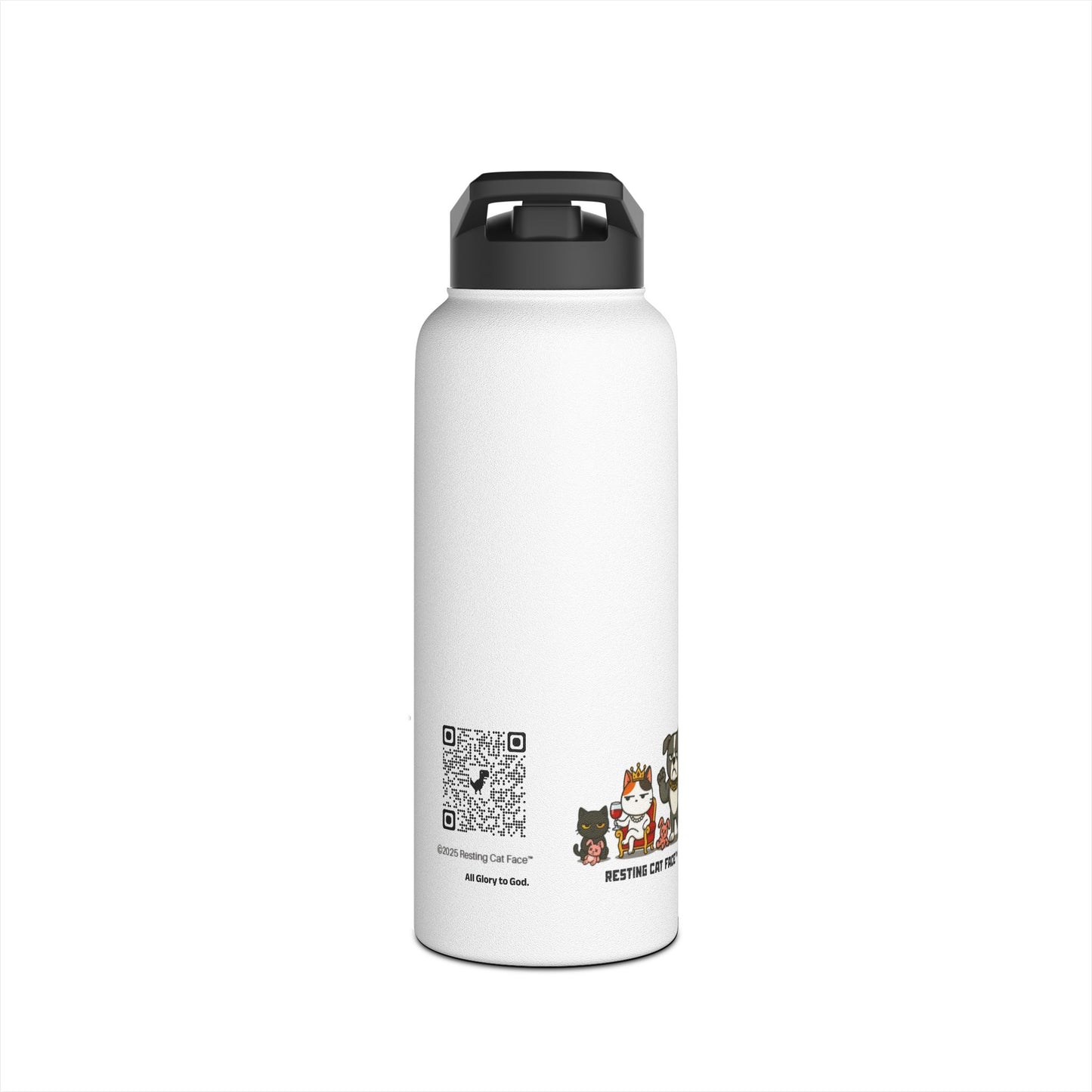 "NOT LISTENING" 32oz Insulated Tumbler | The Saint Snarky™ & Major Ruff™ Edition