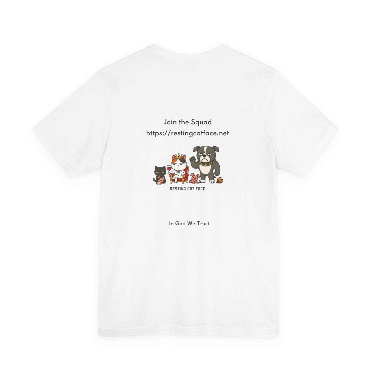 Roach on Wall - Chaos for All | Cat T‑Shirt — Saint Snarky & Major Ruff