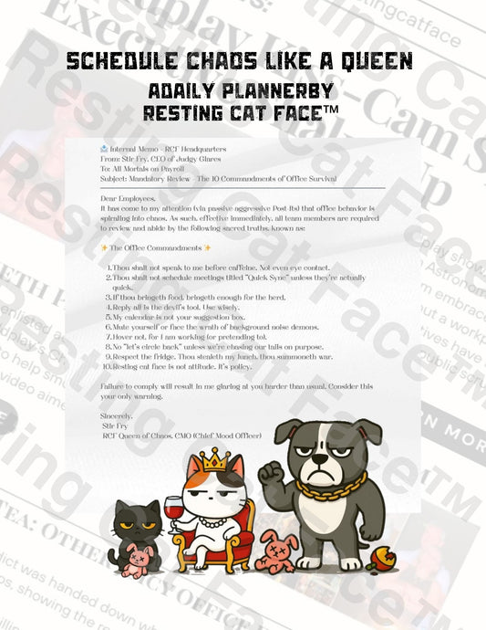 Resting Cat Fact™ 2025 - 2026 Digital Planner