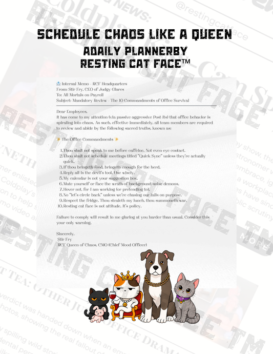 Resting Cat Fact™ 2027 Digital Planner