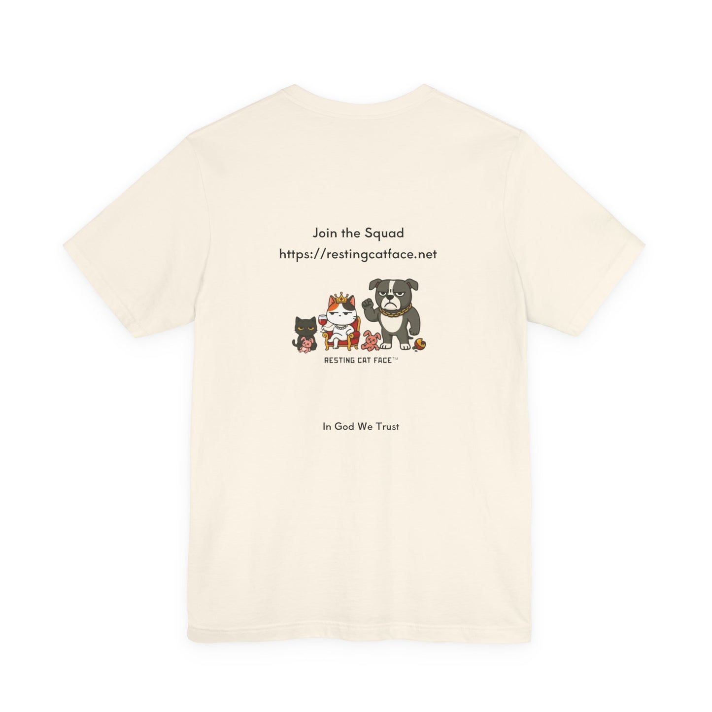 Roach on Wall - Chaos for All | Cat T‑Shirt — Saint Snarky & Major Ruff