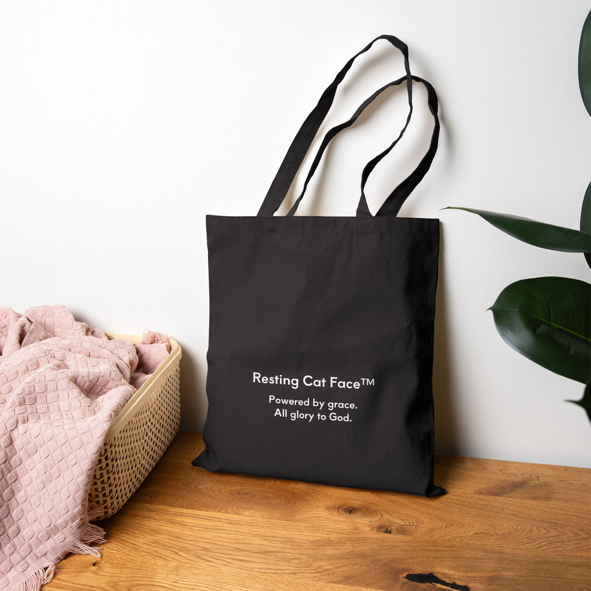 Sophia "You May Admire Me” Canvas Tote | Resting Cat Face™