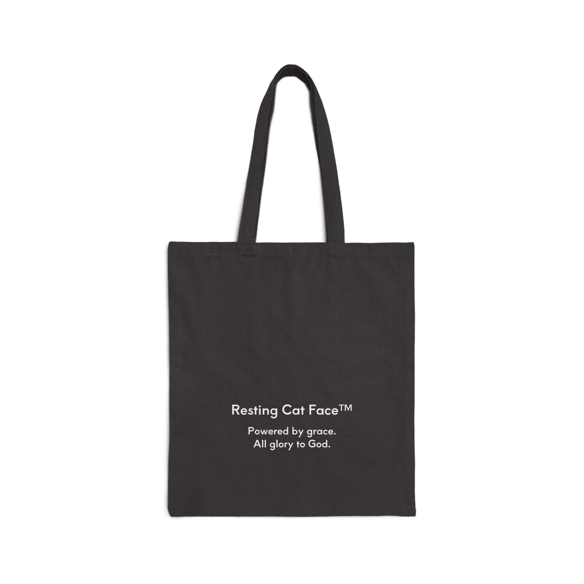 Queen Cat “Not Impressed” Canvas Tote | Resting Cat Face™